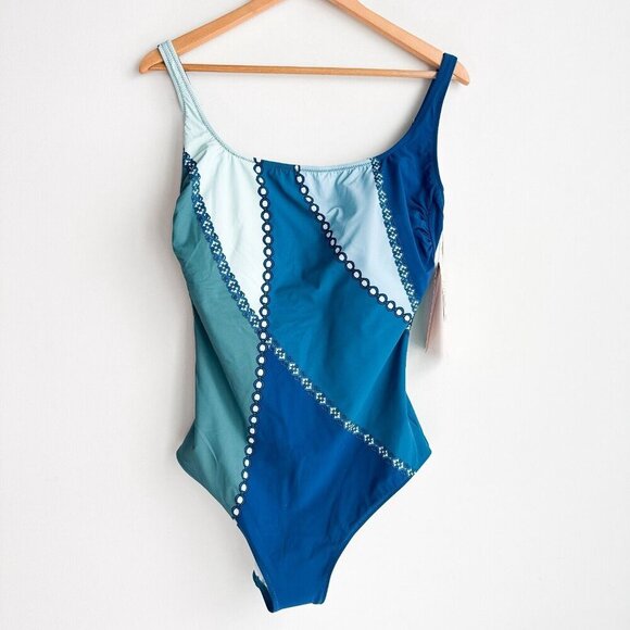 Gottex Women's Standard Modern Shades Square Neck One Piece 18 - Picture 4 of 7